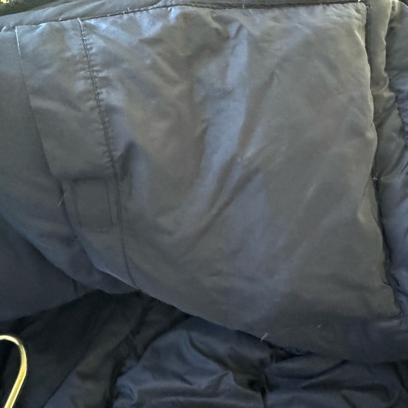 Eddie Bauer Down Puffer Jacket Fold-away Hood Coat Ski Sz L - Picture 5 of 6